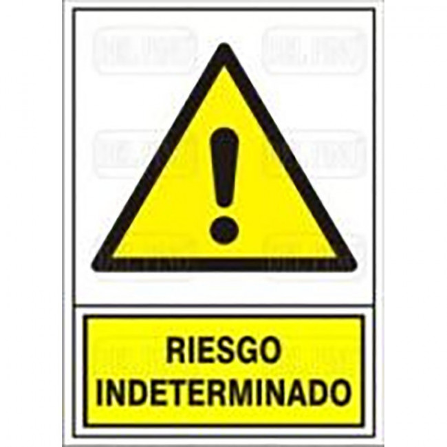 SEÑAL 329 PLAST.490x345"RIESG.INDETERM"