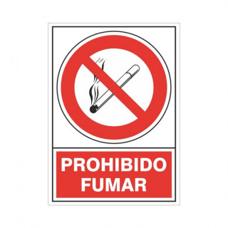 SEÑAL 400 PLAST.345x245"PROHIBIDO FUMAR"