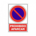 SEÑAL 430 ALUM.345x245 "PROHIB.APARCAR"