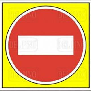 SEÑAL 456 PLAST.245X245''DIREC.PROHIBIDA''
