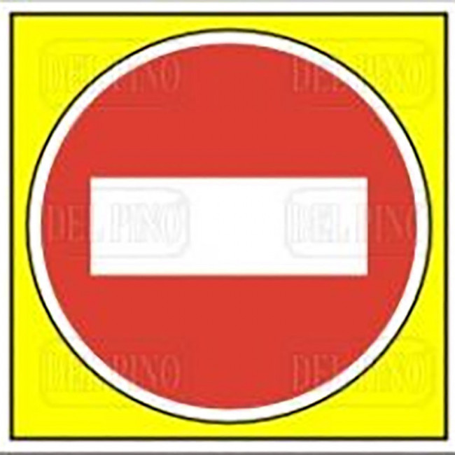 SEÑAL 456 PLAST.245X245''DIREC.PROHIBIDA''