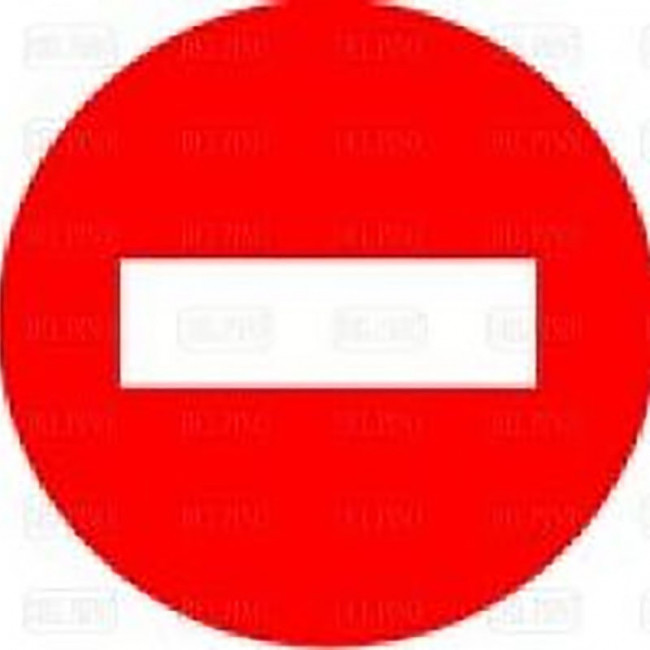 SEÑAL DE PROHIBICIÓN R-101. CIRCULAR. ACCESO PROHIBIDO. ROJO