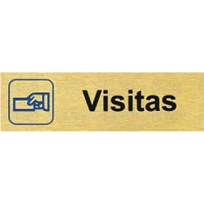 PLACA DE SEÑALIZACIÓN. ALUMINIO. ROTULACIÓN VISITAS