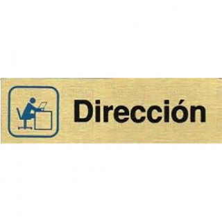 PLACA IDENTIFICATIVA. ALUMINIO. ORO