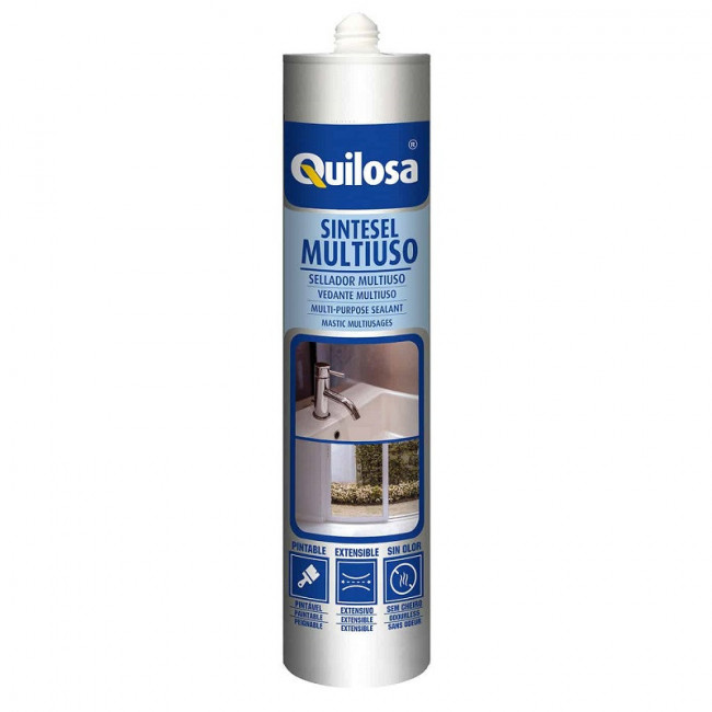 SINTESEL MULTIUSO BLANCO 300ml. PINTABLE - NO ENNEGRECE - NO DESPRENDE OLORES