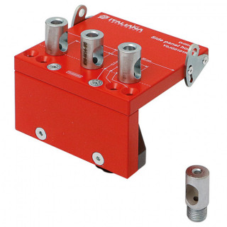 PLANTILLA PARA TALADROS LATERALES. HIERRO. ROJO-ZINCADO. TARGET J10-J12. ROSCA EURO Y M6. DIÁMETRO 5MM - ITALIANA FERRAM