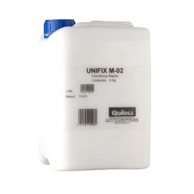 COLA BLANCA RÁPIDA UNIFIX M-02. DISPERSIÓN ACUOSA PVA MODIFICADO. BLANCO - QUILOSA