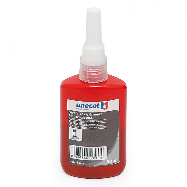 FIJADOR DE ROSCA. ADHESIVO ANAERÓBICO. 50 ML. ALTA RESISTENCIA. DIÁMETRO MÁXIMO M20