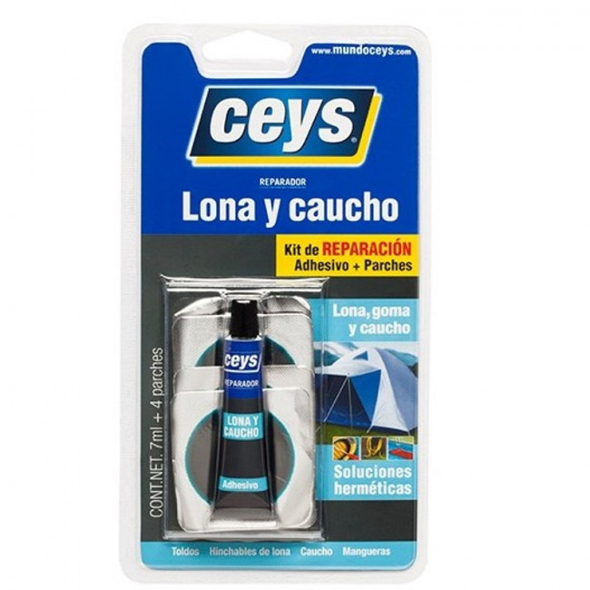 REPARADOR LONA Y CAUCHO CEYS 7ml+4PARCHE 505017