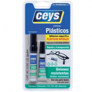 ADH.PLASTICOS DIFICILES CEYS 3gr+4ml 501065