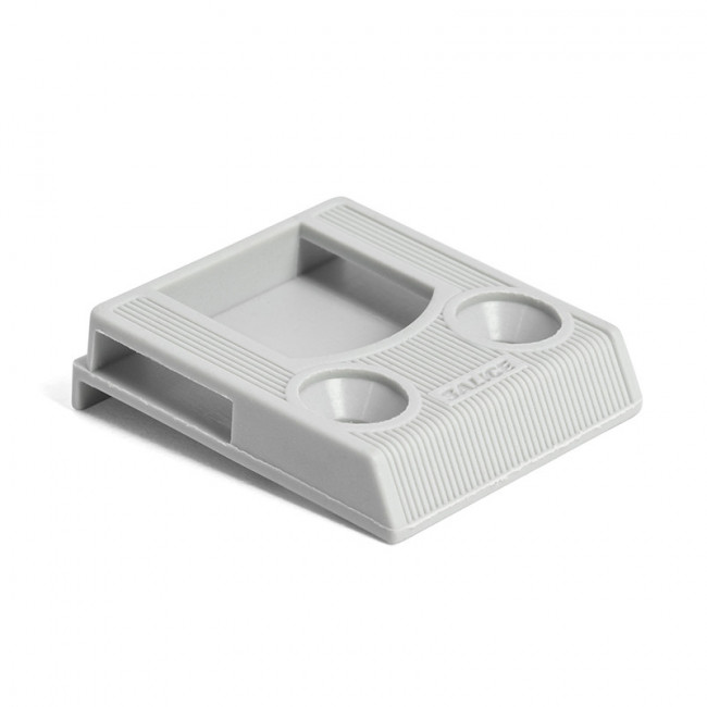 BASE DE BISAGRA CON PULSADOR PUSH MECÁNICO PARA PUERTA DE MADERA GRIS SALICE