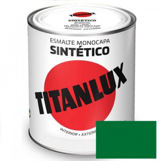 ESMALTE SINTÉTICO MONOCAPA TITANLUX. BRILLANTE. VERDE PRIMAVERA. 750 ML - TITAN