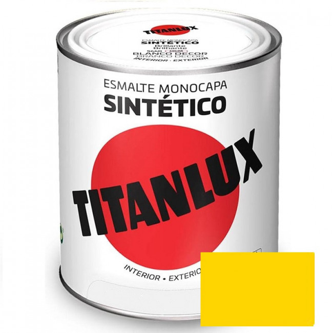 ESMALTE AMARILLO REAL TITANLUX 750ml.529