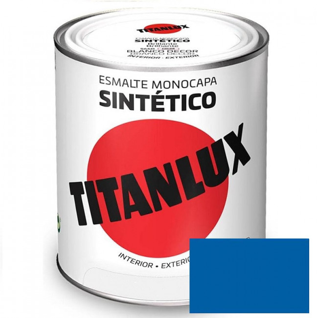 ESMALTE AZUL LUMINOSO TITANLUX 750ml.539