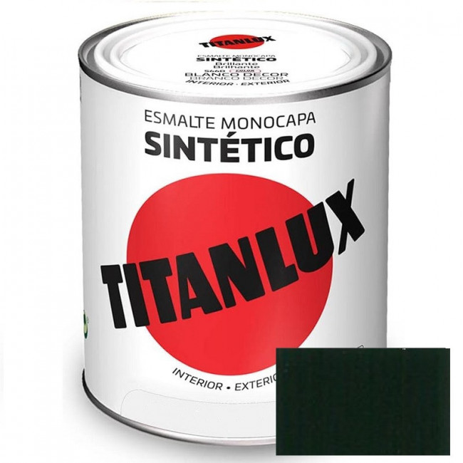 ESMALTE SINTÉTICO TITANLUX. BRILLANTE. VERDE CARRUAJES - TITAN