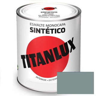 ESMALTE SINTÉTICO GRIS ACERO. MONOCAPA. BRILLANTE. INTERIOR Y EXTERIOR - TITAN