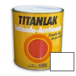 ESMALTE LACA BLANCA TITANLAK. SATINADO. INTERIOR Y EXTERIOR - TITAN