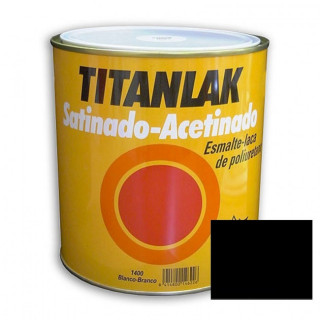 ESMALTE LACA NEGRA TITANLAK. SATINADO. ALQUÍDICA URETANADA - TITAN