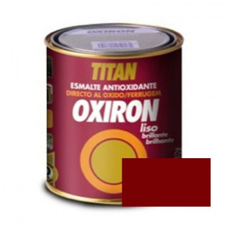 ESMALTE ANTIOXIDANTE OXIRON. SECADO RÁPIDO. INTERIOR Y EXTERIOR. BURDEOS - TITAN