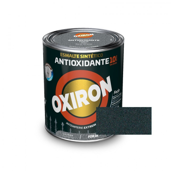 ESMALTE FORJA NEGRO OXIRÓN FORJA (F20). ALQUÍDICA. ANTIOXIDANTE METÁLICO. NEGRO FORJA. PARA METAL Y ACERO. 750 ML - TITA