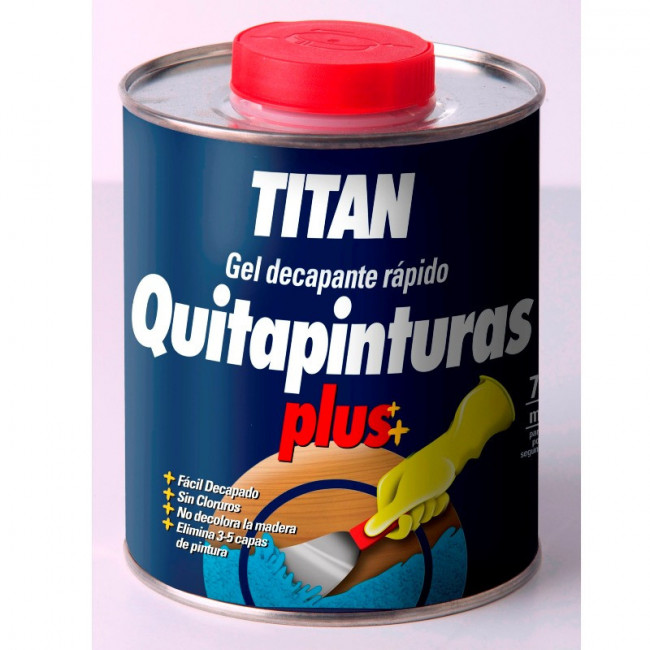 QUITAPINTURAS PLUS. DECAPANTE EN GEL. SIN CLORURO DE METILENO. BROCHA - TITAN