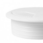 PASACABLE REDONDO Ø80 H22 BLANCO