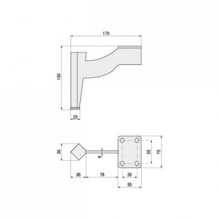 PATA METALICA YVETTE H150 CROMO 2
