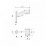 PATA METALICA YVETTE H150 NIQUEL OSCURO