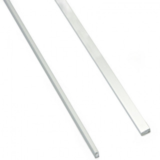 PERFIL EMBUTIR ADHESIVA NAMI 5x2 2,5M PLATA M.  CON ADHESIVO.