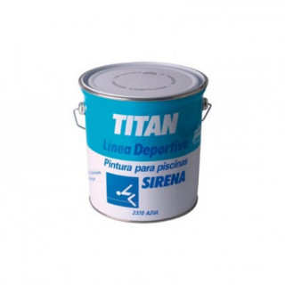 Pintura piscina disolvente ''sirena'' Titan 4l azul