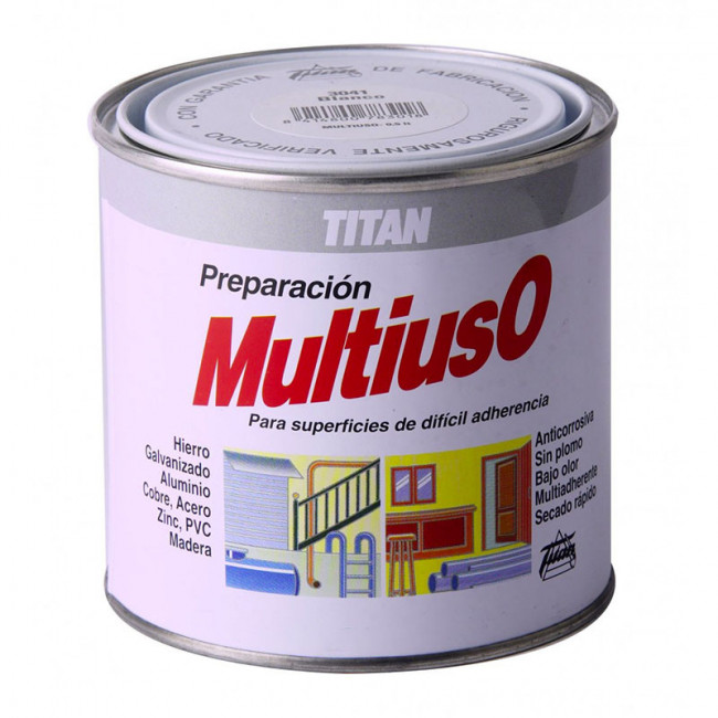 IMPRIMACIÓN MULTIUSO. VINÍLICA. MATE. INTERIOR Y EXTERIOR. ANTICORROSIVA - TITAN