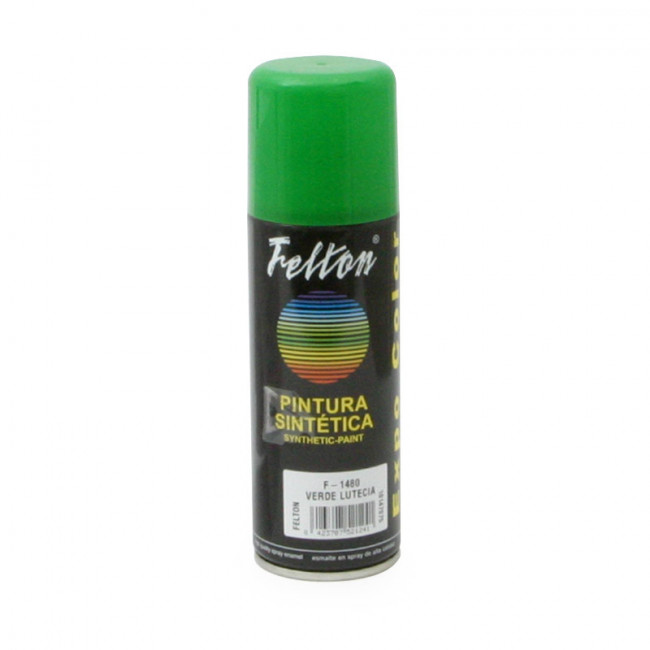 SPRAY DE PINTURA. ESMALTE SINTÉTICO. BRILLANTE. VERDE LUTECIA - FELTON