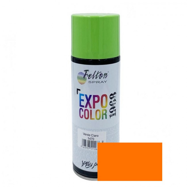 SPRAY PINTURA NARANJA FLUOR. ACRÍLICO. FLUORESCENTE. 200 ML - FELTON
