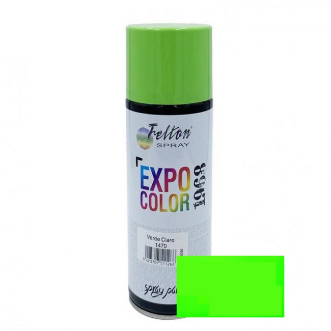 ESMALTE SINTÉTICO EN SPRAY. BRILLANTE. VERDE FLUOR - FELTON