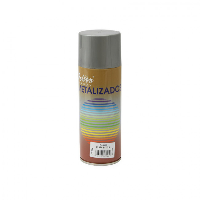 SPRAY PINTURA METALIZ PLATA ESTELA 400ml