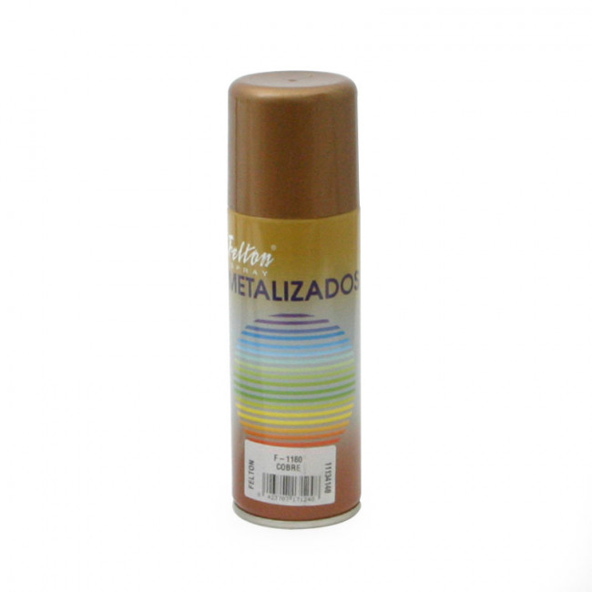 SPRAY PINTURA METALIZADO COBRE. SINTÉTICA. 200 ML - FELTON