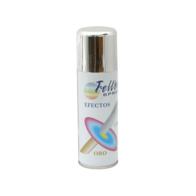 SPRAY DE PINTURA. SINTÉTICA. PLATA CROMO. AEROSOL. CAPACIDAD 200ML - FELTON