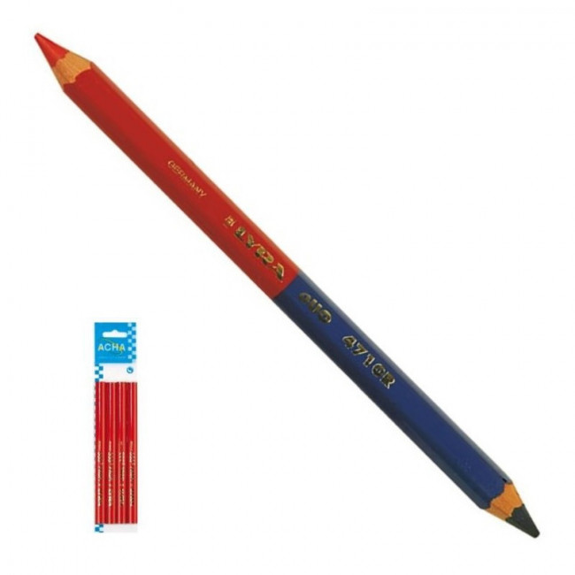 LAPIZ MINA 6,25mm AZUL/ROJO(BLIST.4uds)