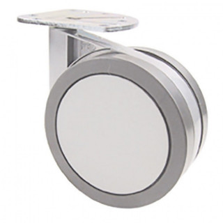 RUEDA 100mm LIBRE PLACA GRIS/ALUMINI