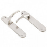 MANILLA ALUMINIO ZEUS 241X45 NIQUEL SATINADO