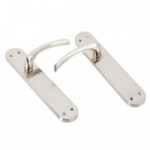 MANILLA ALUMINIO FAUS 241X45 NIQUEL SATINADO