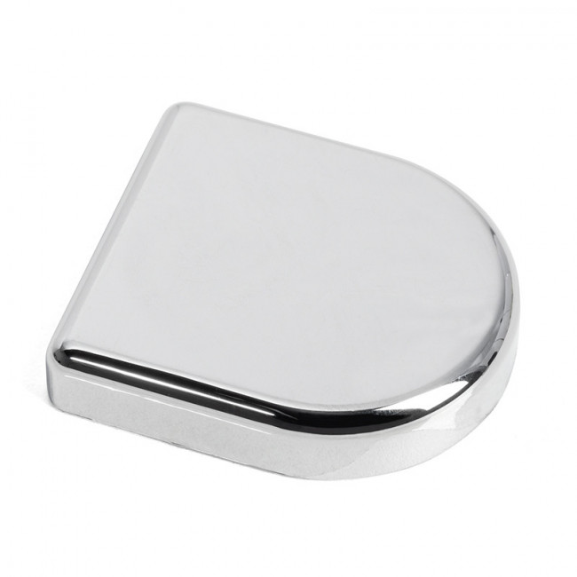 TAPA EMBELLECEDORA OVALADA 36X30 CROMO PARA BISAGRA DE CRISTAL SALICE