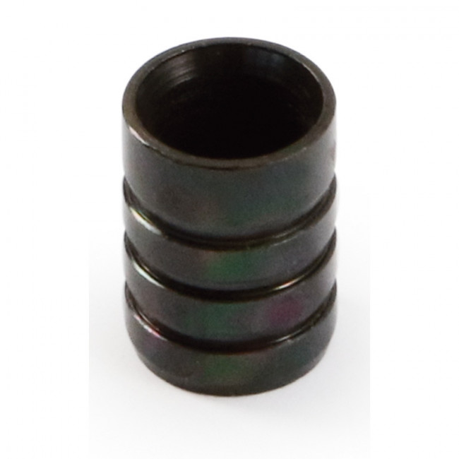 CASQUILLO DE CENTRAJE DE MESA HEMBRA 8-11. ACERO. NEGRO ZINCADO. DIÁMETRO 8MM