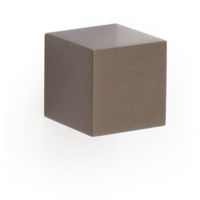 POMO DE ALUMINIO. CÚBICO. 25X25MM. ALTURA 25MM