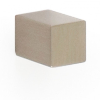 POMO DE ALUMINIO. NÍQUEL SATINADO. PRISMÁTICA RECTANGULAR. 14 X 14 X 20 MM