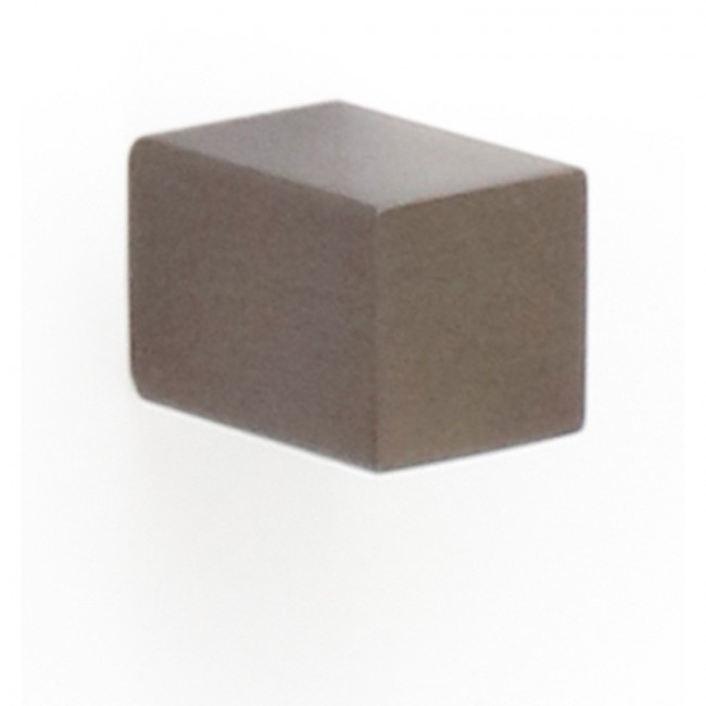 POMO DE ALUMINIO. NIQUELADO OSCURO. PRISMÁTICO. 14X14 MM. ALTURA 20MM