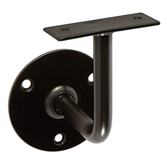 SOPORTE PASAMANOS RUSTICO d65 NEGRO