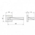 ROSETA ZAMAK AGATE 52X52 NIQUEL MATE