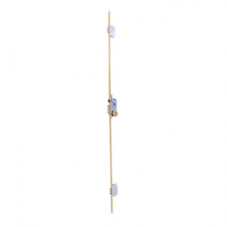 CERRADURA DE SEGURIDAD MULTIPUNTO. 3 BULONES. ACERO NIQUELADO. DORADO. DIÁMETRO 14MM - TESA 2