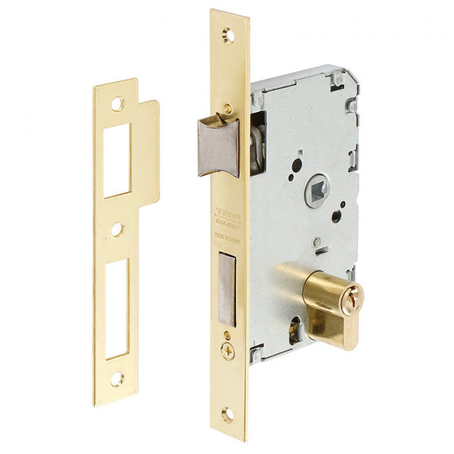 CERRADURA DE EMBUTIR TESA 2010P/50/. CILINDRO EUROPERFIL TE-5. PUERTAS DE MADERA